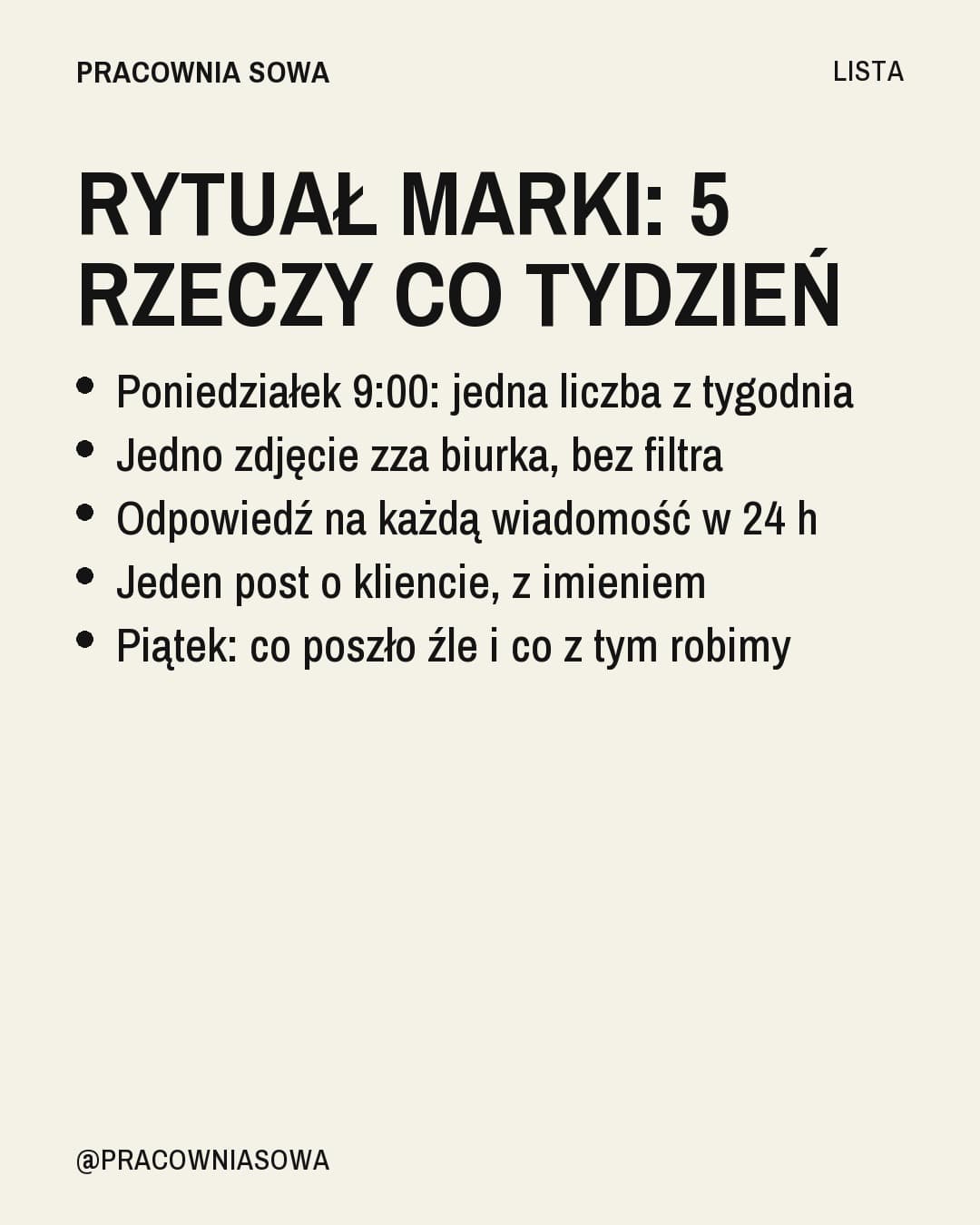 Cytryna, lista: Rytuał marki: 5 rzeczy co tydzień