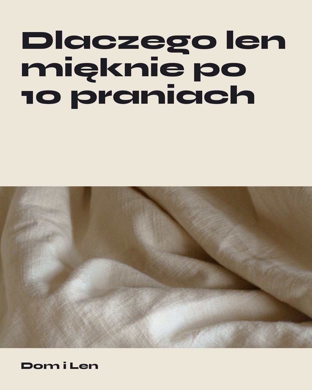 Koszyk, karuzela porady, slajd 1 z 5: Dlaczego len mięknie po 10 praniach