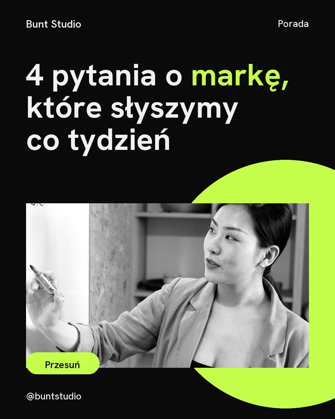 Kwas, karuzela porady, slajd 1 z 5: 4 pytania o markę, które słyszymy co tydzień