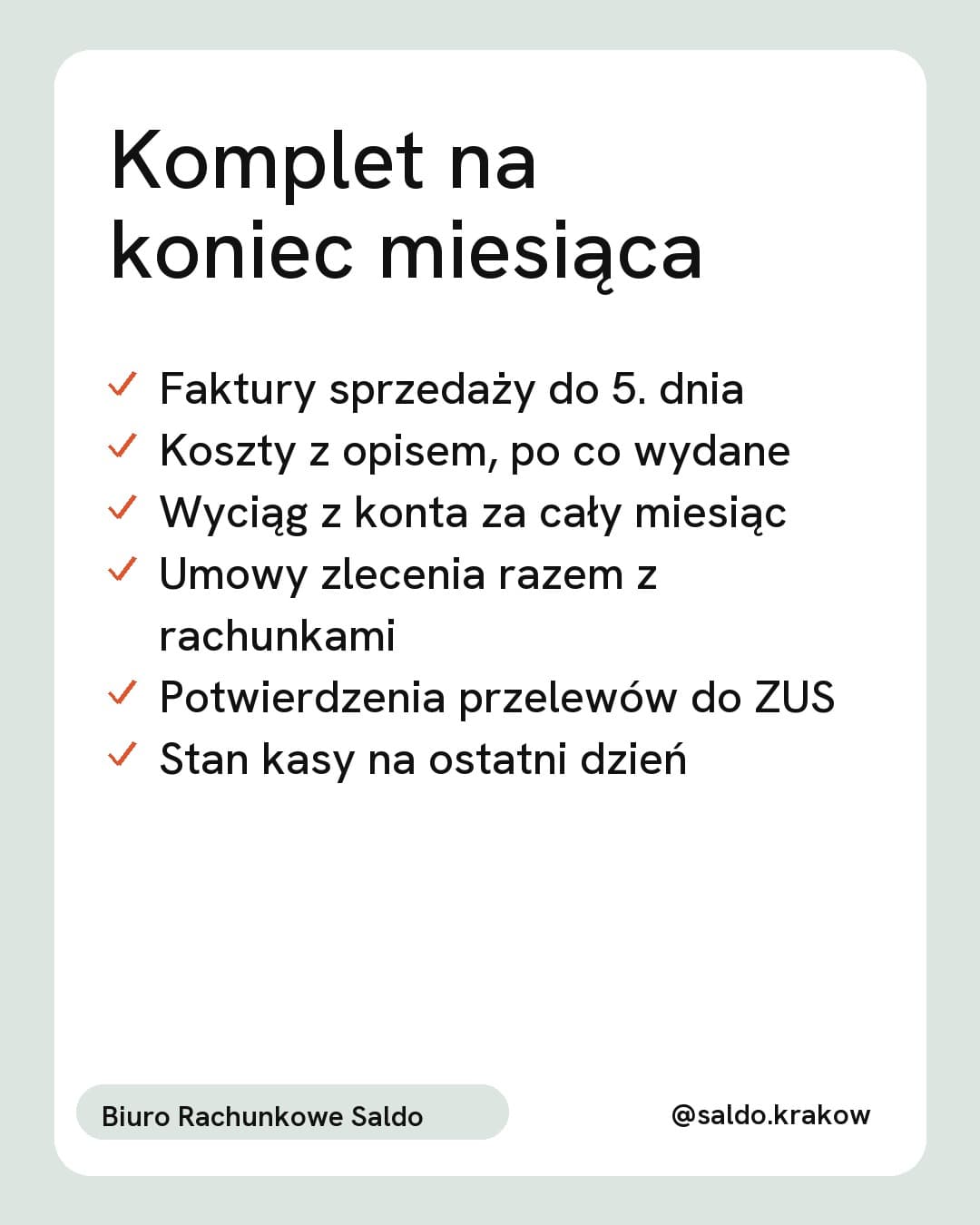 Mięta, lista: Komplet na koniec miesiąca