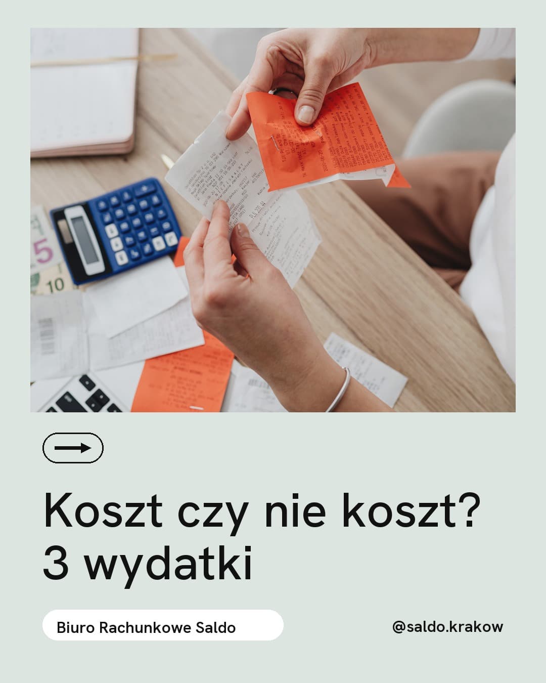 Mięta, karuzela porady, slajd 1 z 5: Koszt czy nie koszt? 3 wydatki