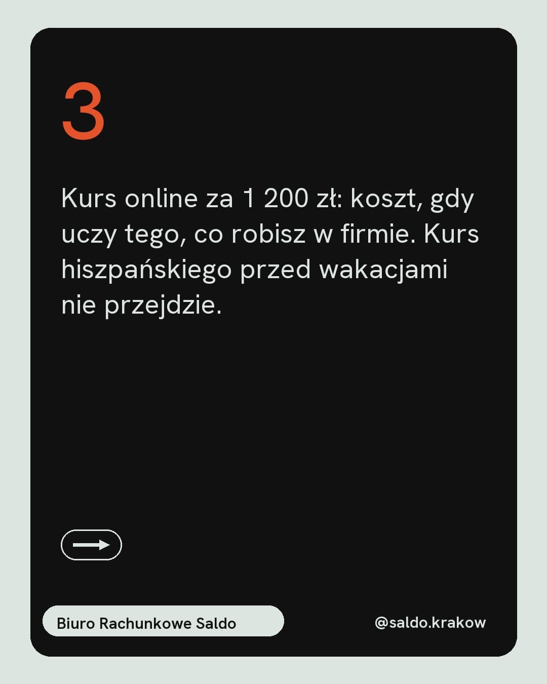 Mięta, karuzela porady, slajd 4 z 5: Kurs online za 1 200 zł: koszt, gdy uczy tego, co robisz w firmie. Kurs hiszpańskiego przed wakacjami nie przejdzie.
