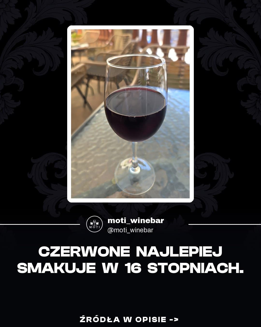 Moti Wine Bar, karuzela porady, slajd 1 z 5: W jakiej temperaturze podawać wino