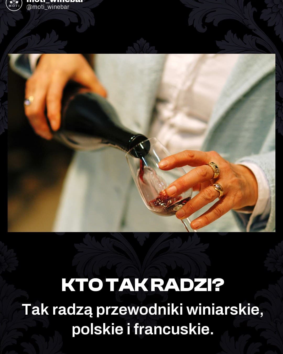 Moti Wine Bar, karuzela porady, slajd 2 z 5: W jakiej temperaturze podawać wino