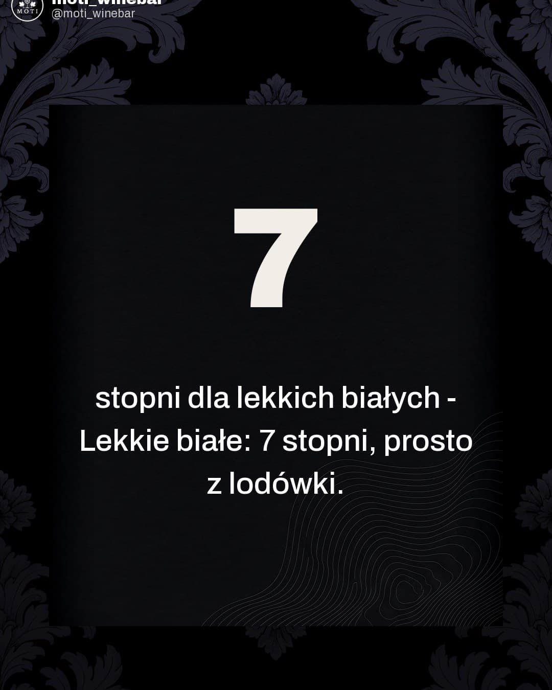Moti Wine Bar, karuzela porady, slajd 3 z 5: W jakiej temperaturze podawać wino