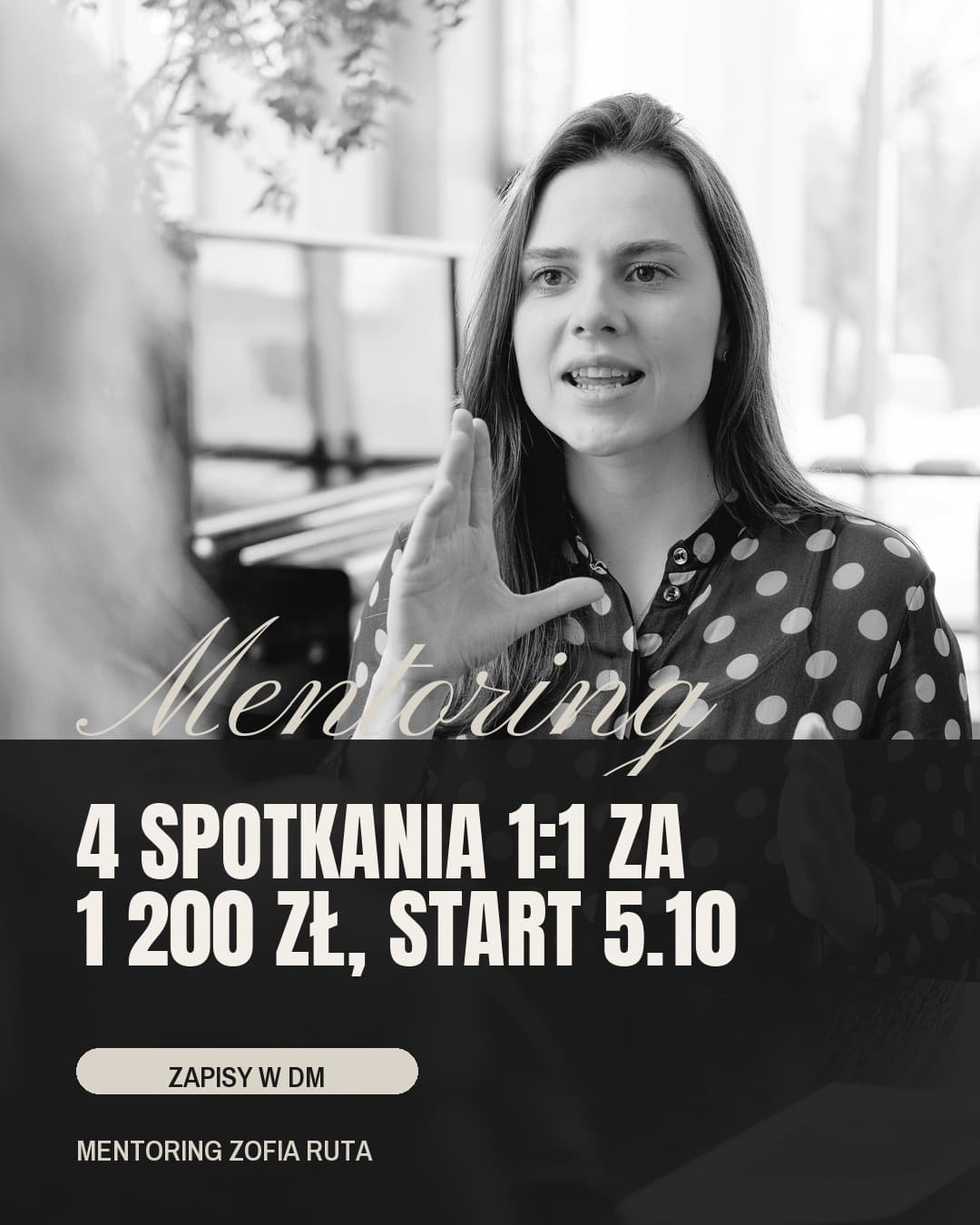 Mozaika, oferta: 4 spotkania 1:1 za 1 200 zł, start 5.10