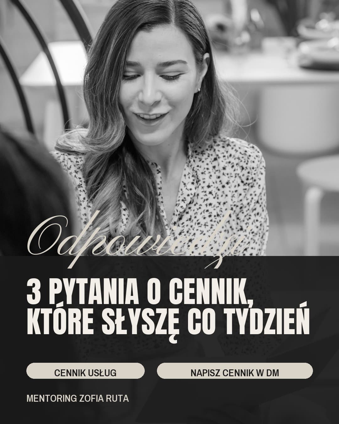 Mozaika, karuzela porady, slajd 1 z 5: 3 pytania o cennik, które słyszę co tydzień