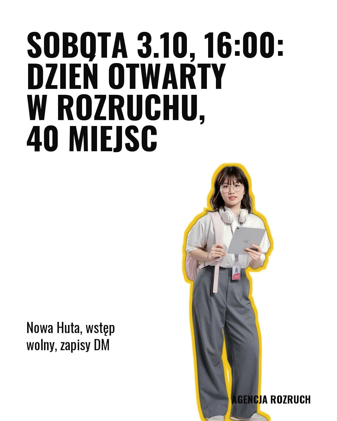 Namars, wydarzenie: Sobota 3.10, 16:00: dzień otwarty w Rozruchu, 40 miejsc