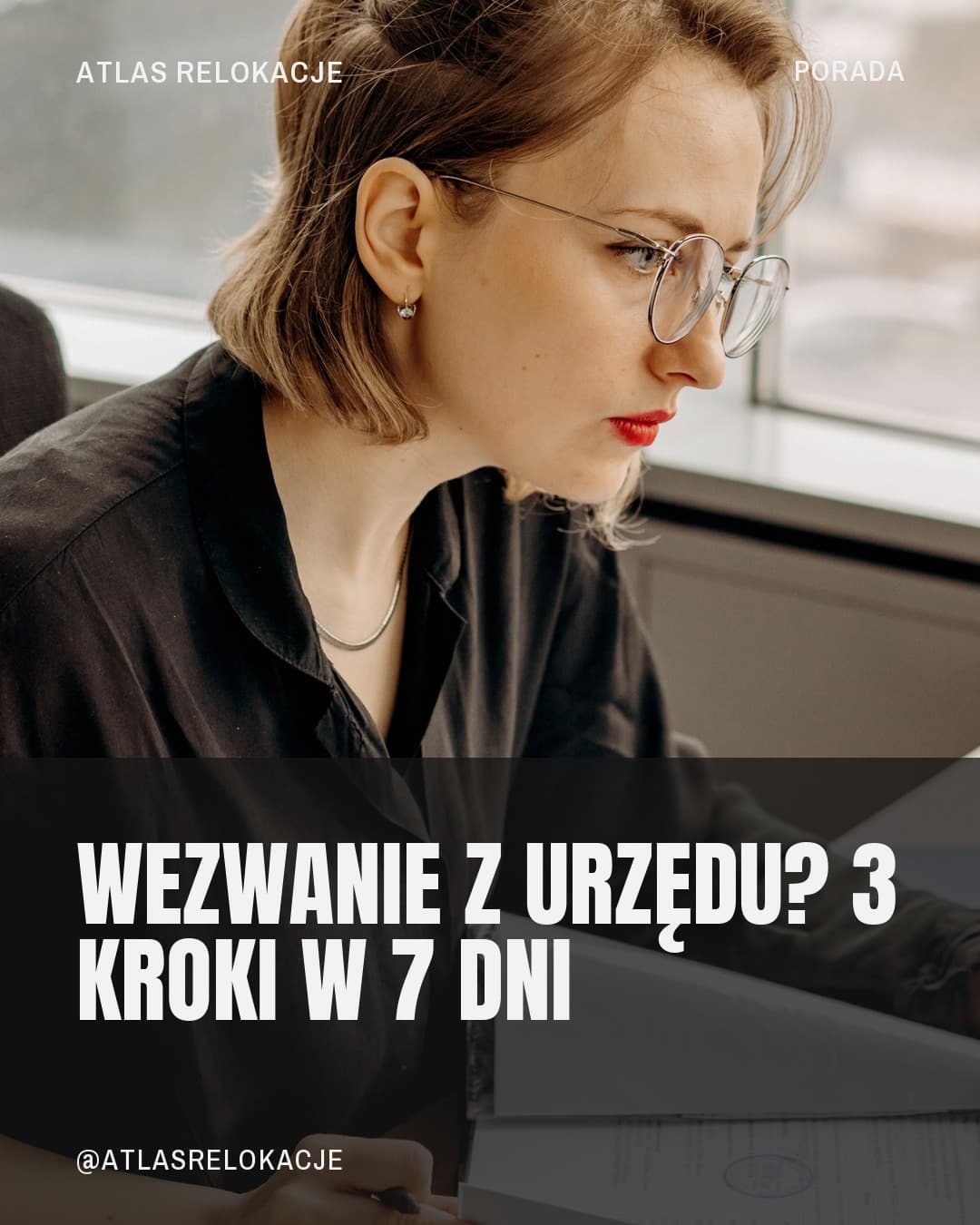 Neon, karuzela porady, slajd 1 z 5: Wezwanie z urzędu? 3 kroki w 7 dni