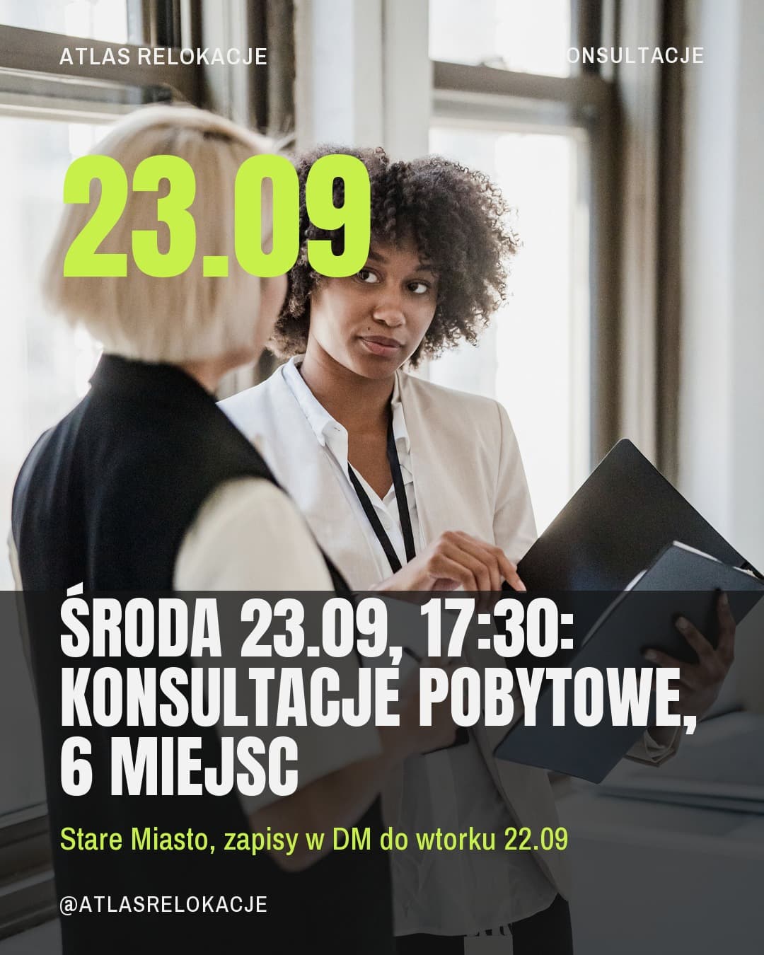 Neon, wydarzenie: Środa 23.09, 17:30: konsultacje pobytowe, 6 miejsc