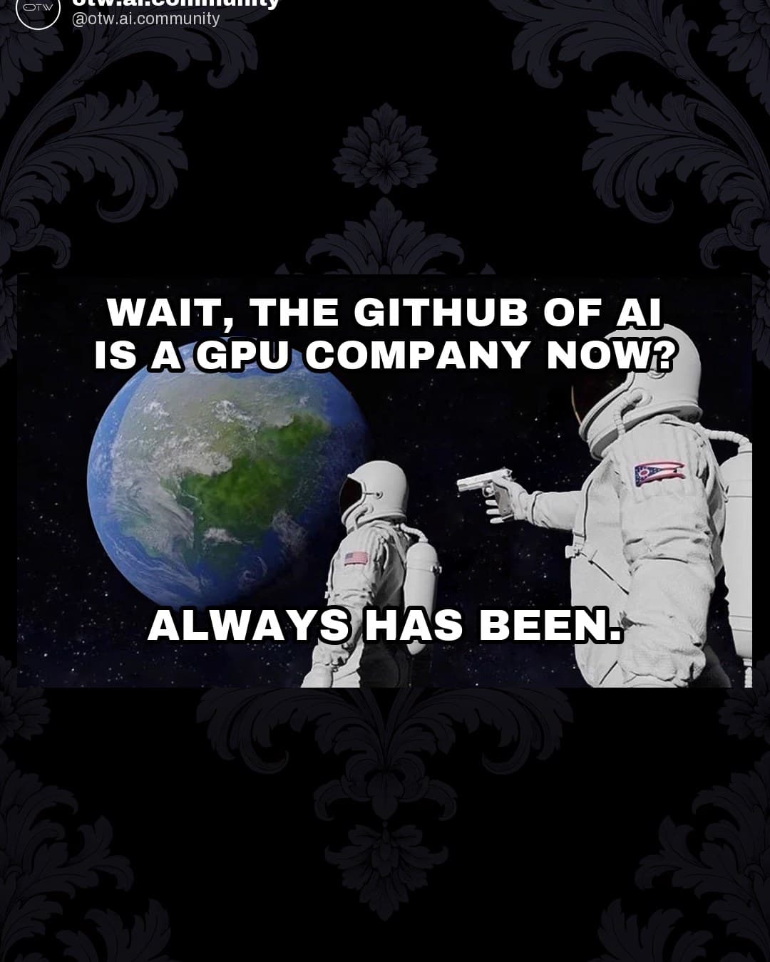 OTW, karuzela porady, slajd 6 z 7: Nvidia buys Hugging Face, home of 18 million AI builders
