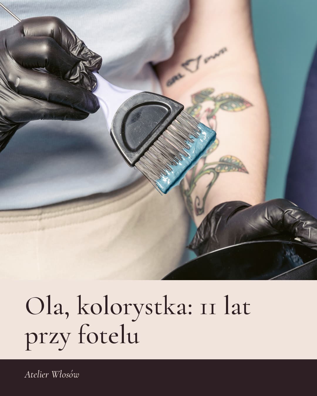 Salon, kulisy: Ola, kolorystka: 11 lat przy fotelu