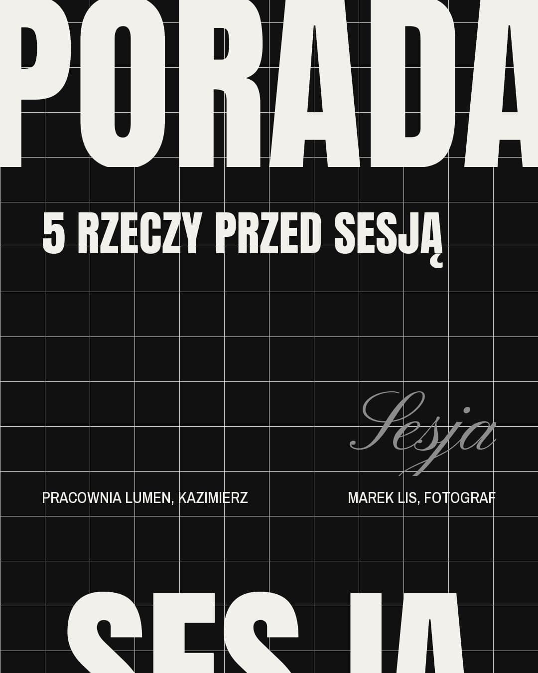 Stellar, karuzela porady, slajd 1 z 5: 5 rzeczy przed sesją