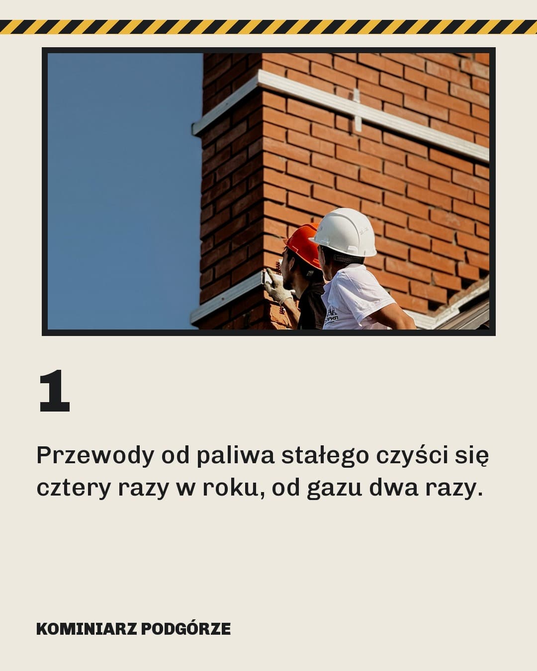 Warsztat, karuzela porady, slajd 2 z 5: Przewody od paliwa stałego czyści się cztery razy w roku, od gazu dwa razy.
