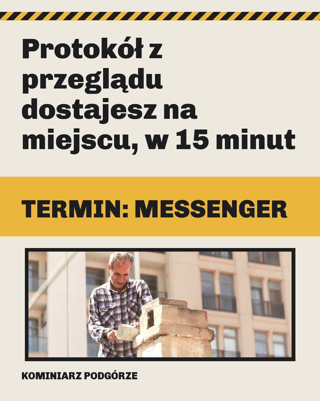 Warsztat, karuzela porady, slajd 5 z 5: Protokół z przeglądu dostajesz na miejscu, w 15 minut