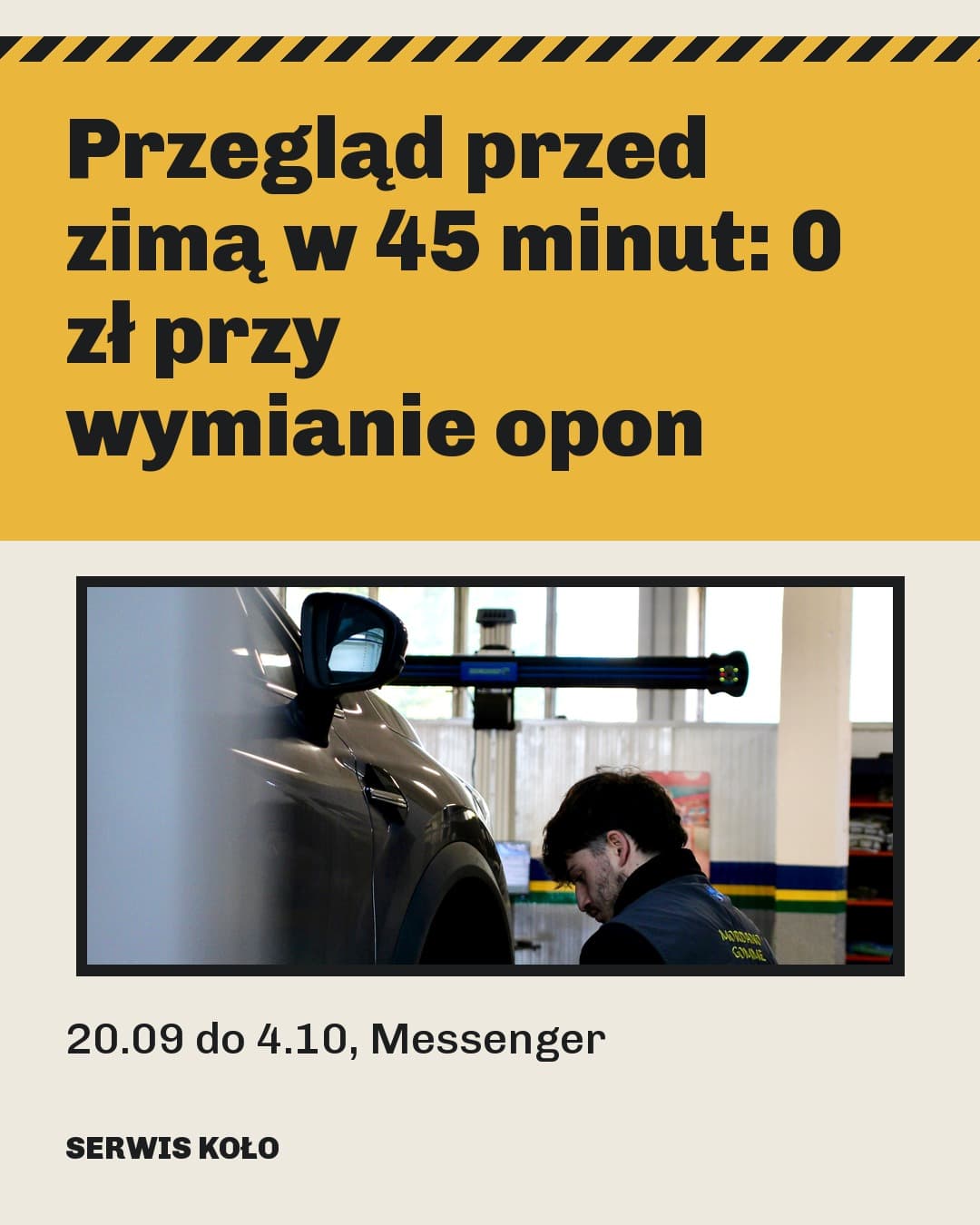 Warsztat, wydarzenie: Przegląd przed zimą w 45 minut: 0 zł przy wymianie opon
