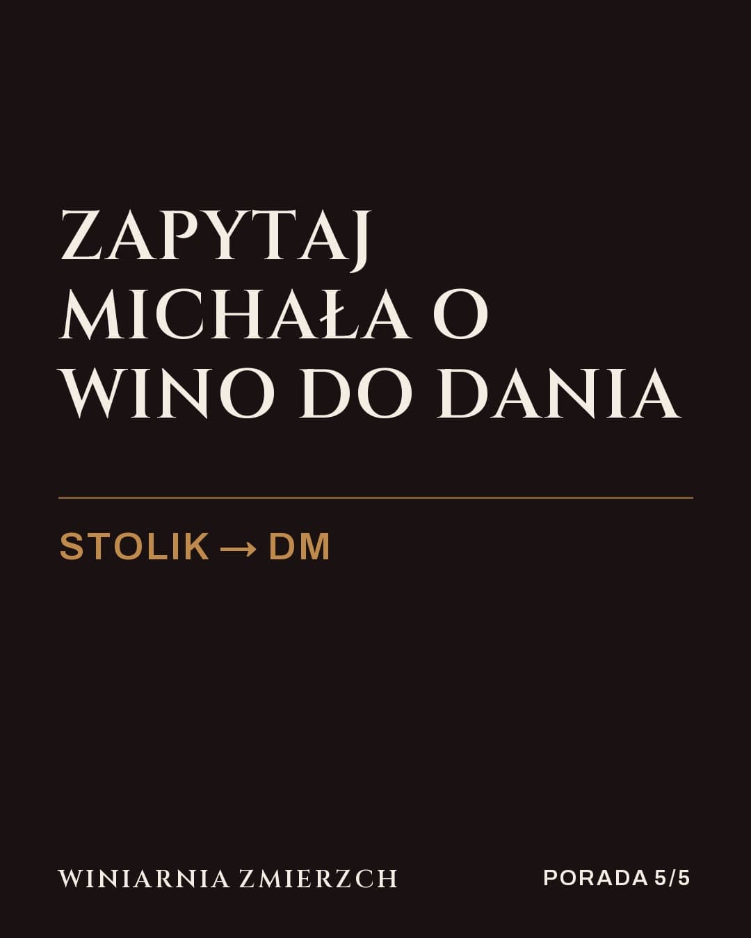 Zmierzch, karuzela porady, slajd 5 z 5: Zapytaj Michała o wino do dania