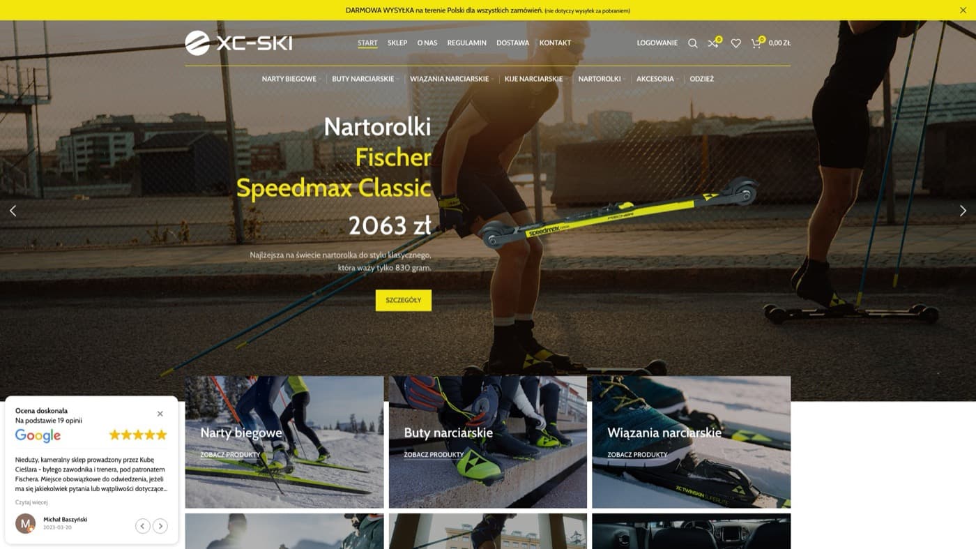 xc-ski.pl - Sklep WooCommerce: baza Fischer i One Way na sezon 26/27, czyli 134 nowe produkty i 836 wariantów, wprowadzone w panelu sklepu, plus instrukcja panelu dla klienta.