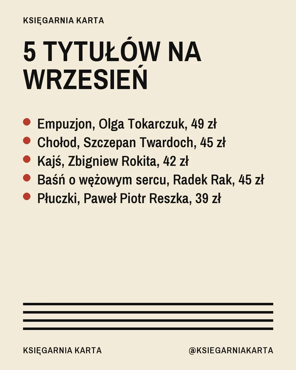 Modernizm, lista: 5 tytułów na wrzesień