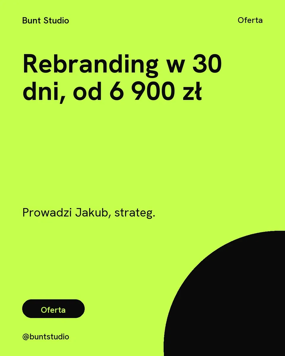 Wolta, oferta: Rebranding w 30 dni, od 6 900 zł