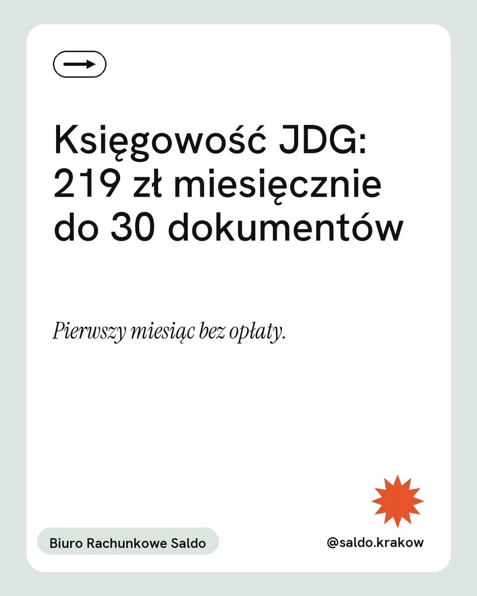 Mięta, oferta: Księgowość JDG: 219 zł miesięcznie do 30 dokumentów