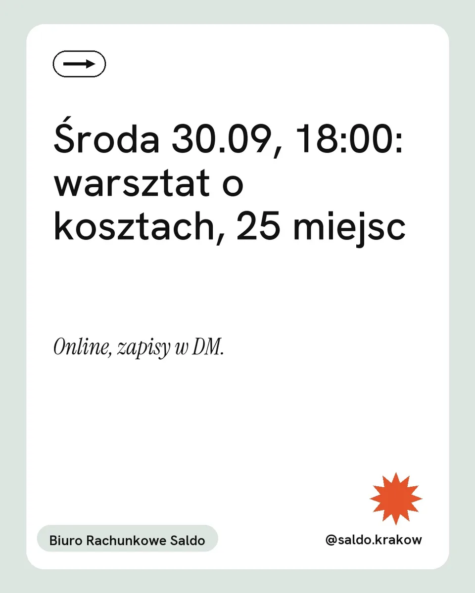Mięta, wydarzenie: Środa 30.09, 18:00: warsztat o kosztach, 25 miejsc