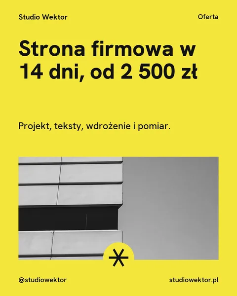 Pixel, oferta: Strona firmowa w 14 dni, od 2 500 zł
