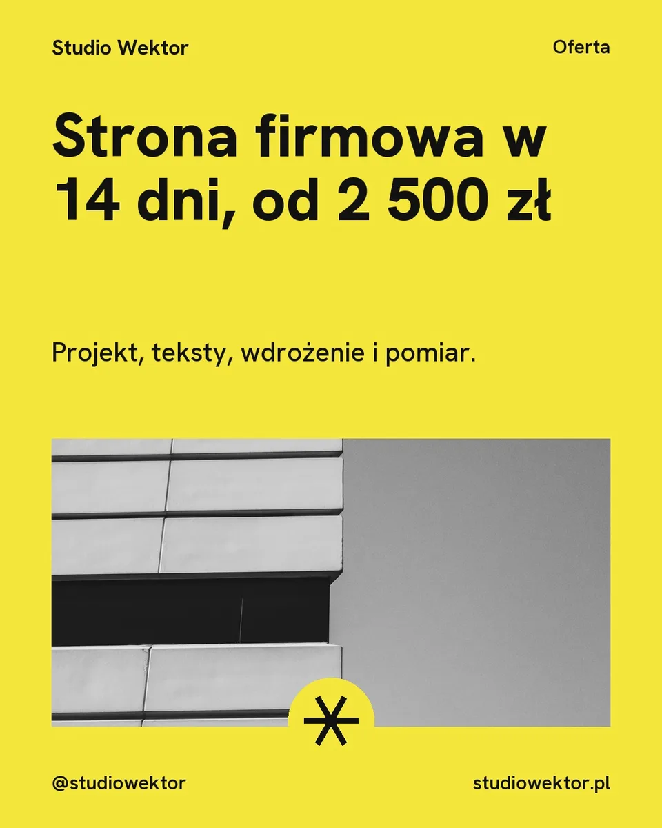 Pixel, oferta: Strona firmowa w 14 dni, od 2 500 zł