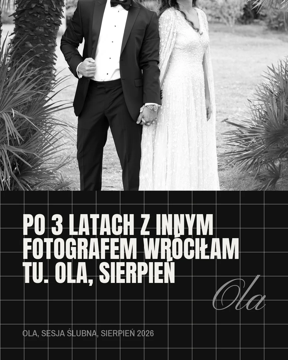 Stellar, cytat: Po 3 latach z innym fotografem wróciłam tu. Ola, sierpień