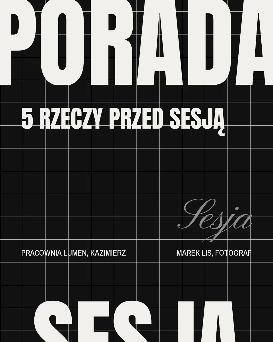 Stellar, karuzela porady, slajd 1 z 5: 5 rzeczy przed sesją