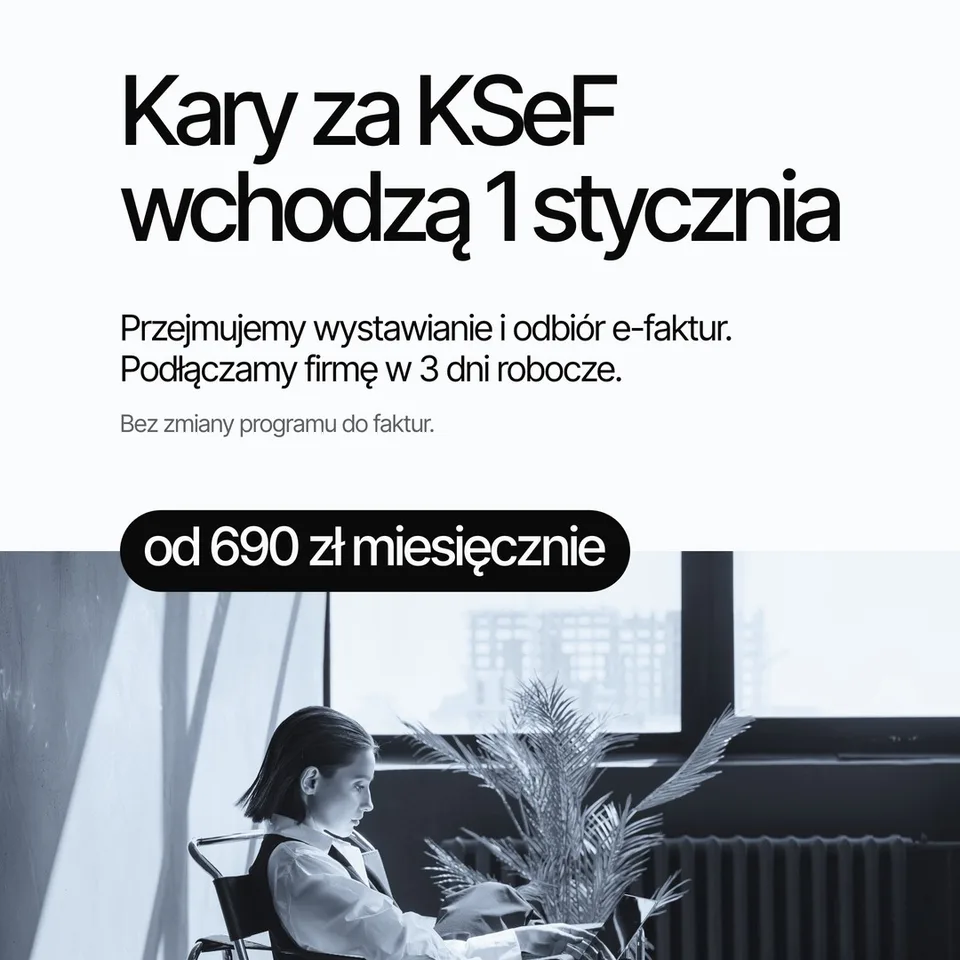 Szron, oferta: Kary za KSeF wchodzą 1 stycznia od 690 zł miesięcznie Przejmujemy wystawianie i odbiór e-faktur. Podłączamy firmę w 3 dni robocze. Bez zmiany programu do faktur.